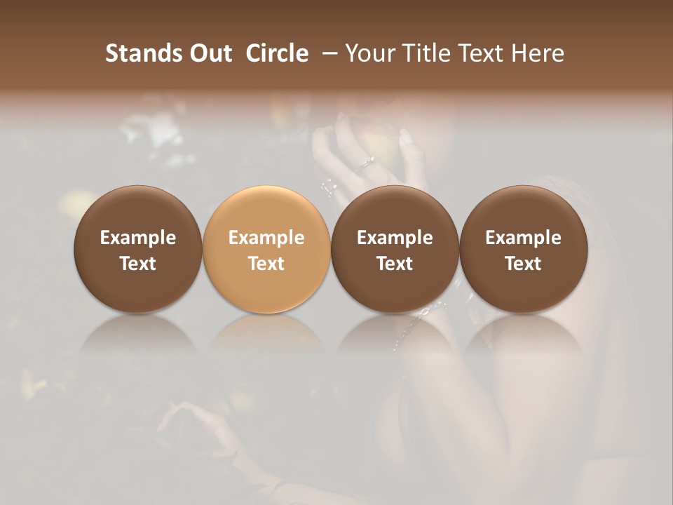 Expression Feminine Grass PowerPoint Template