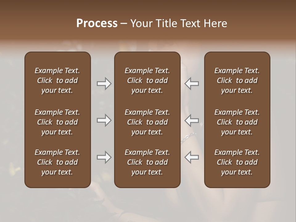 Expression Feminine Grass PowerPoint Template