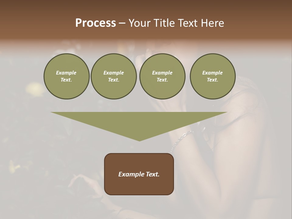 Expression Feminine Grass PowerPoint Template