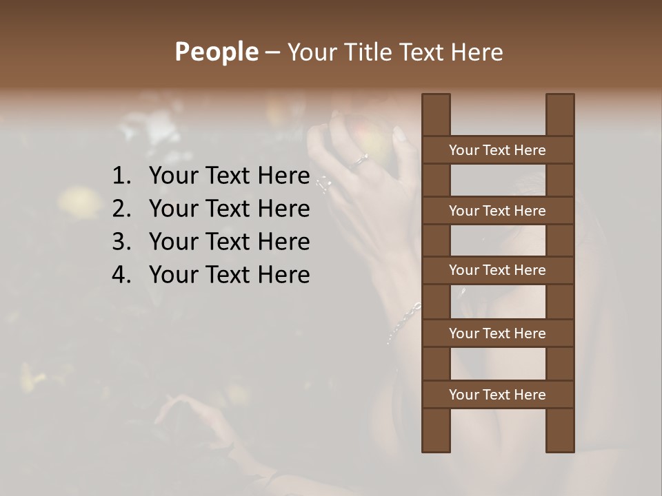 Expression Feminine Grass PowerPoint Template