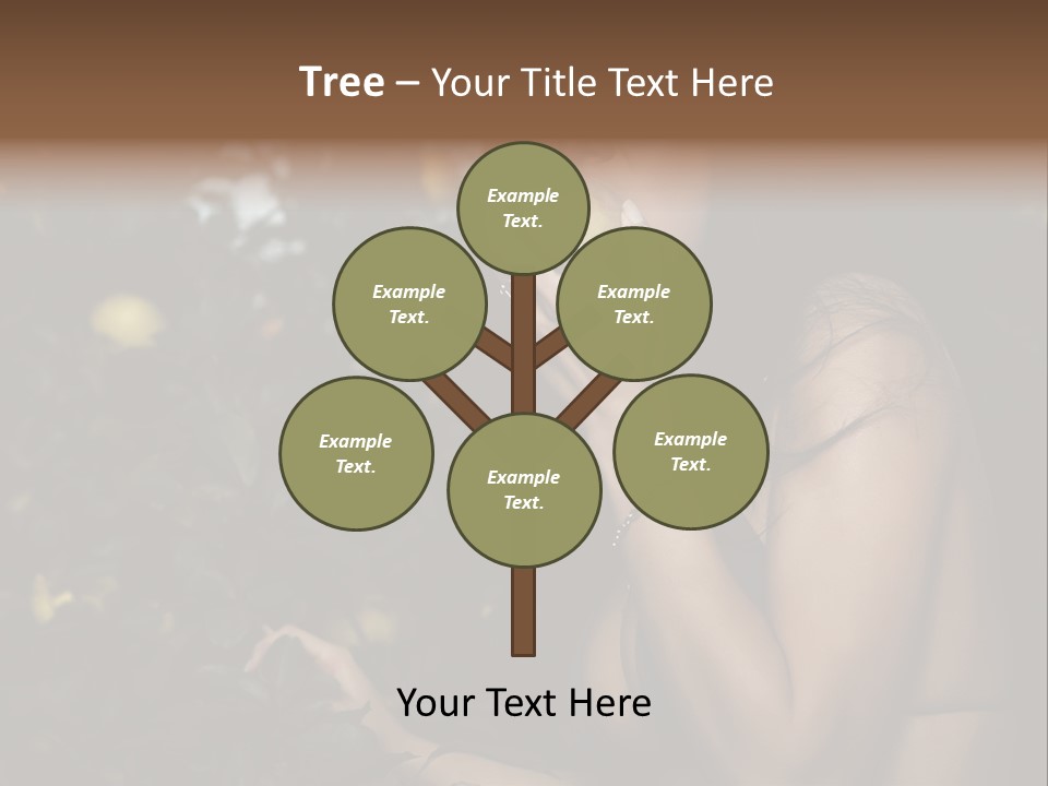 Expression Feminine Grass PowerPoint Template