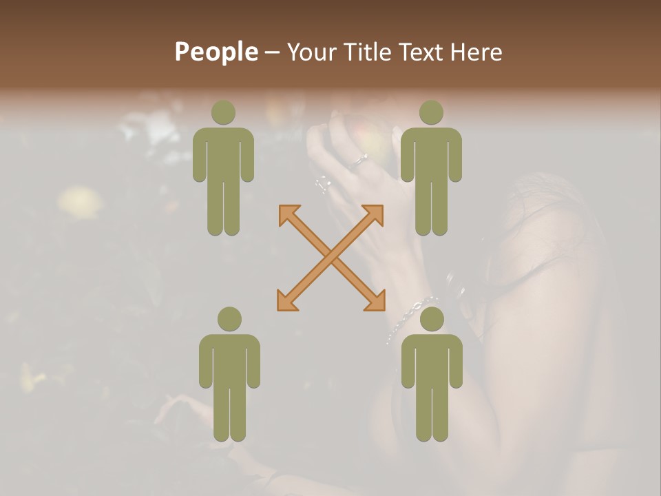 Expression Feminine Grass PowerPoint Template