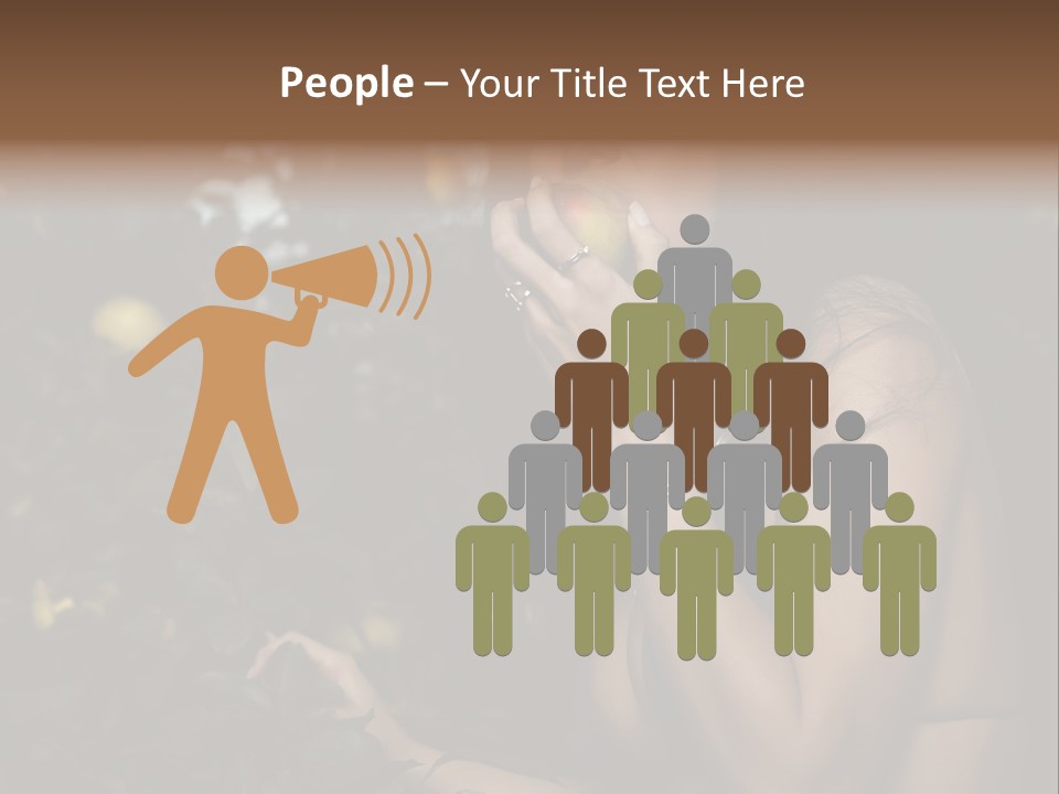 Expression Feminine Grass PowerPoint Template