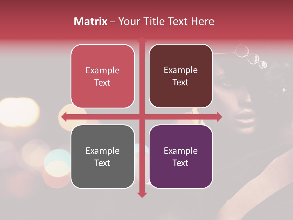 Portrait Artistic Girl PowerPoint Template