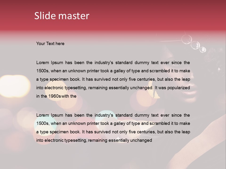 Portrait Artistic Girl PowerPoint Template