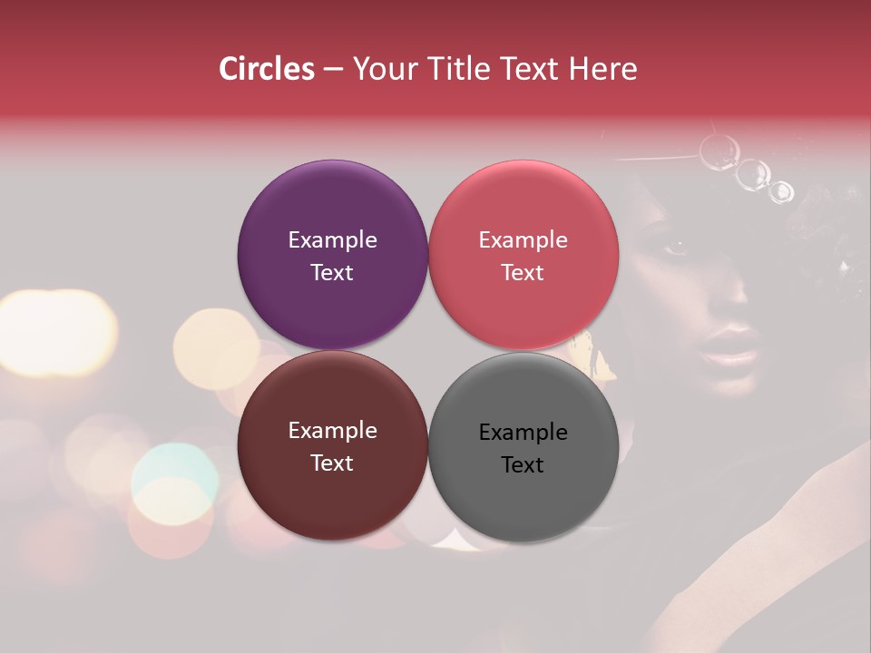 Portrait Artistic Girl PowerPoint Template