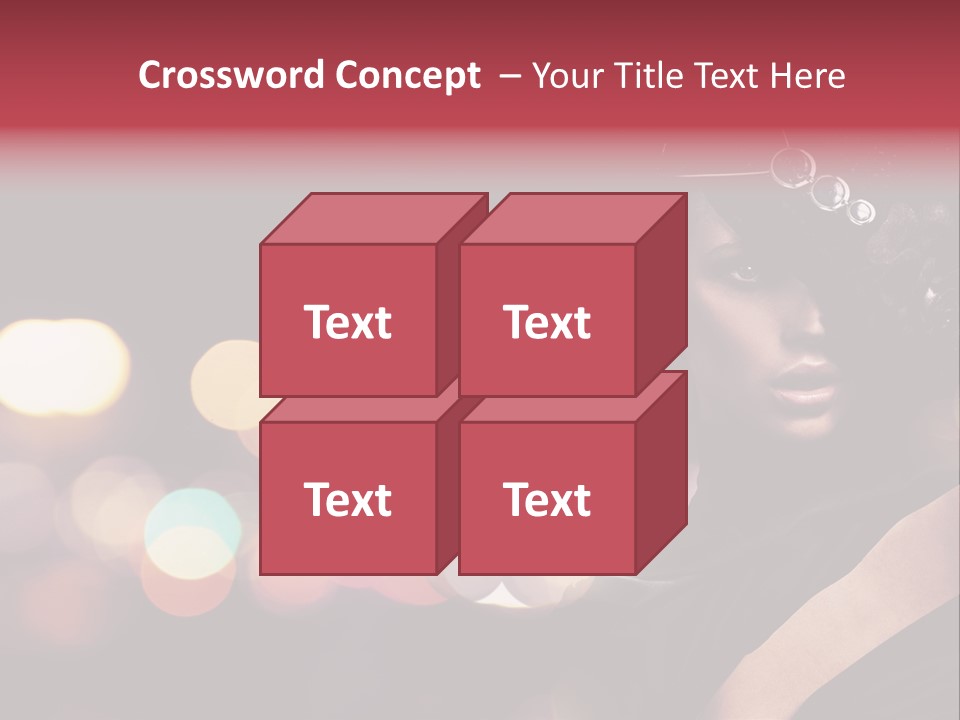 Portrait Artistic Girl PowerPoint Template