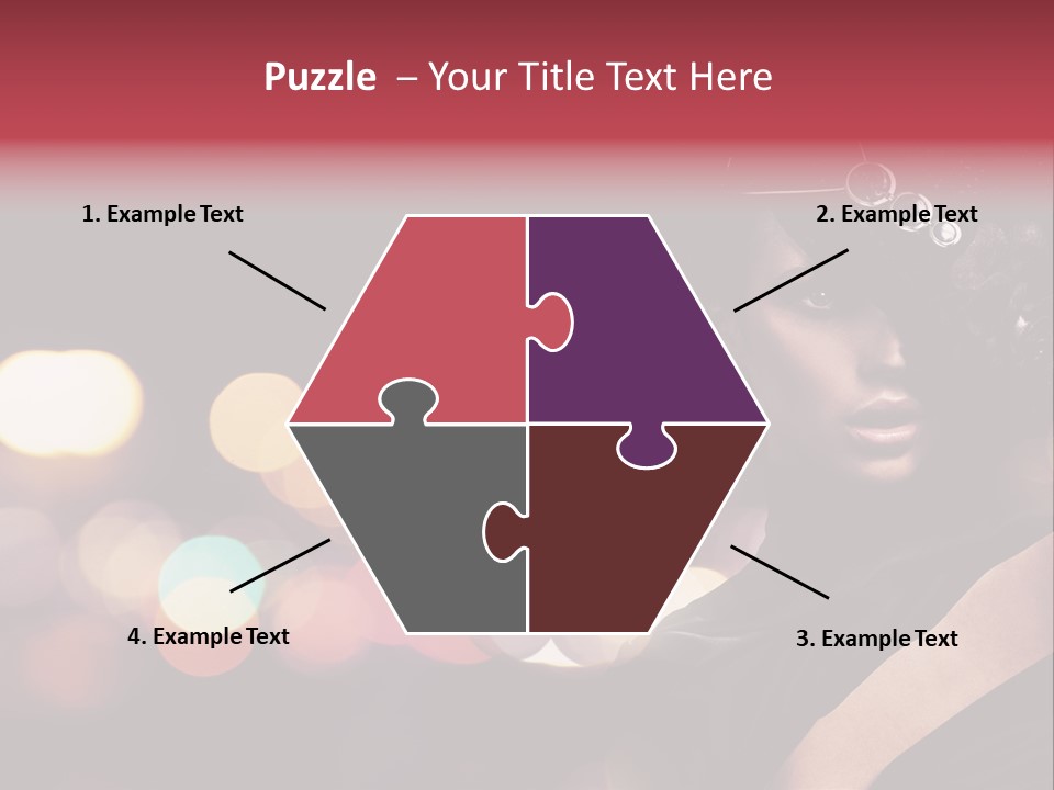 Portrait Artistic Girl PowerPoint Template