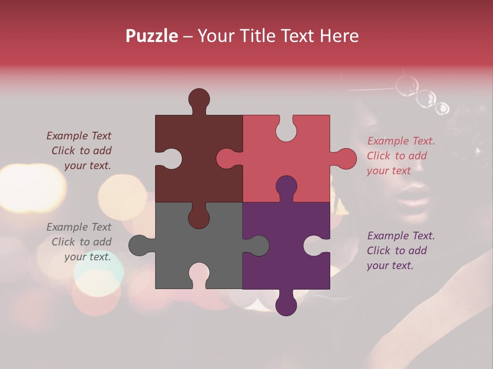 Portrait Artistic Girl PowerPoint Template