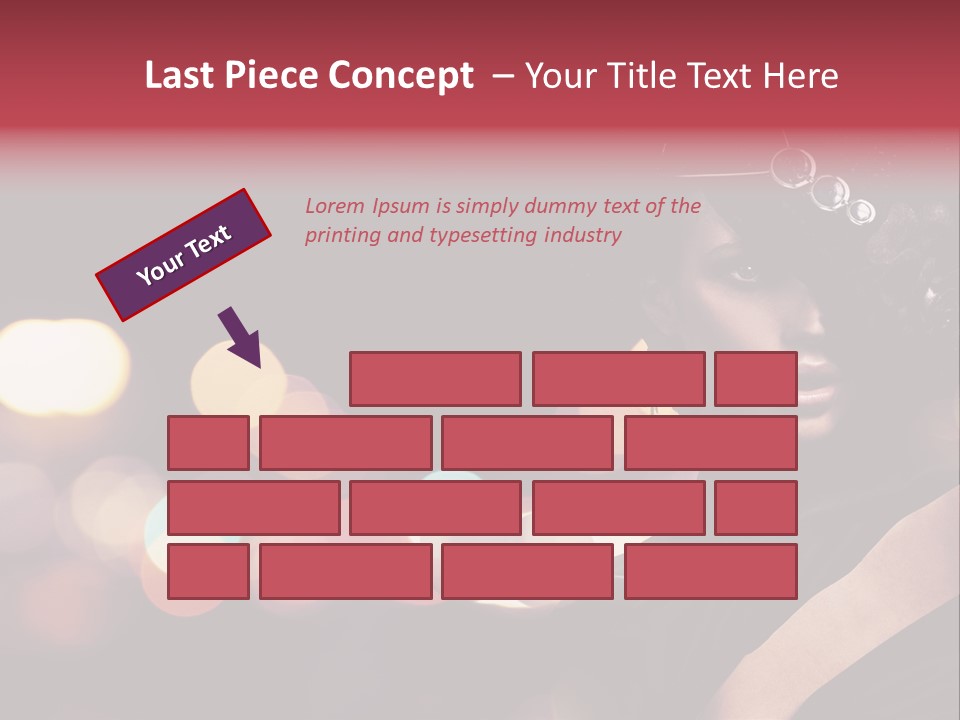 Portrait Artistic Girl PowerPoint Template