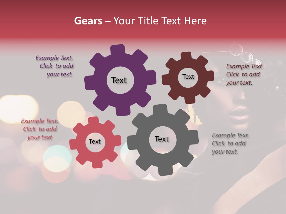 Portrait Artistic Girl PowerPoint Template