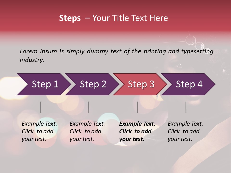 Portrait Artistic Girl PowerPoint Template