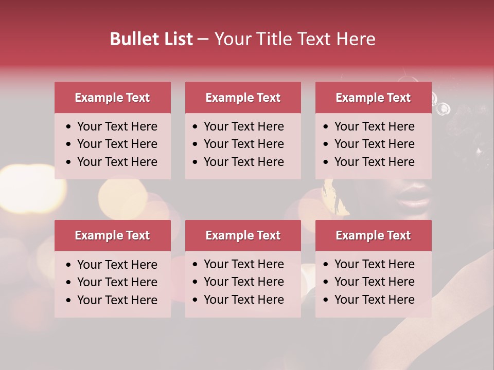 Portrait Artistic Girl PowerPoint Template