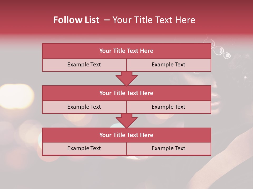 Portrait Artistic Girl PowerPoint Template