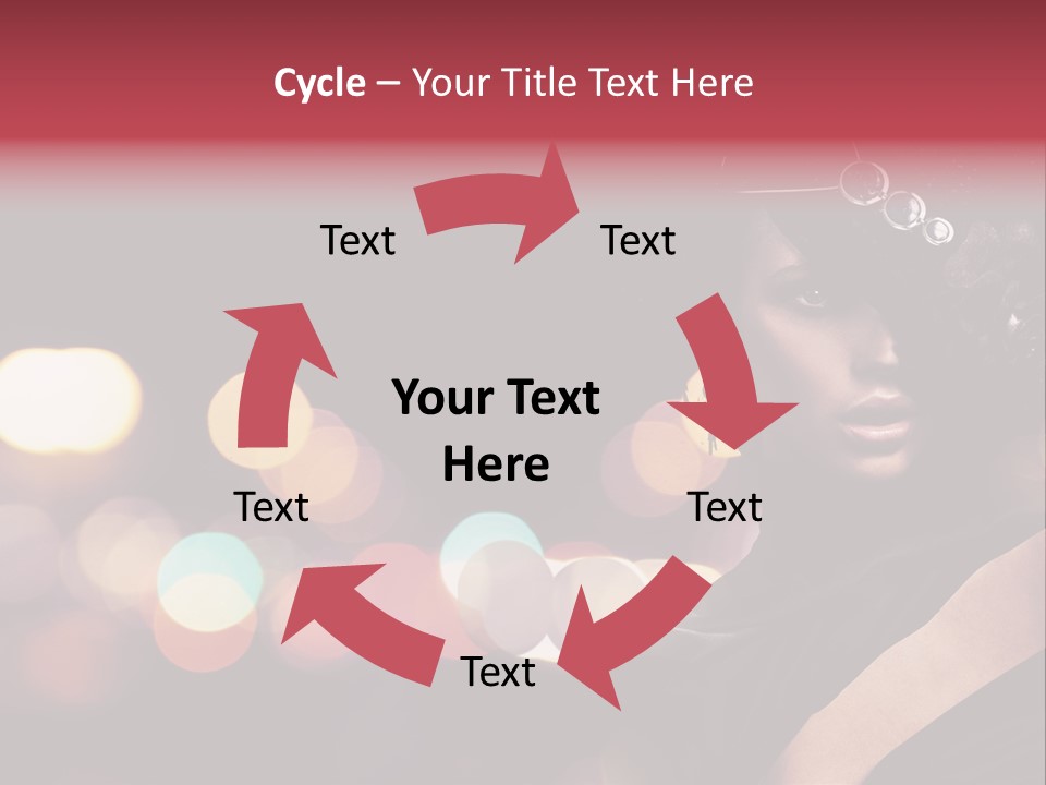 Portrait Artistic Girl PowerPoint Template