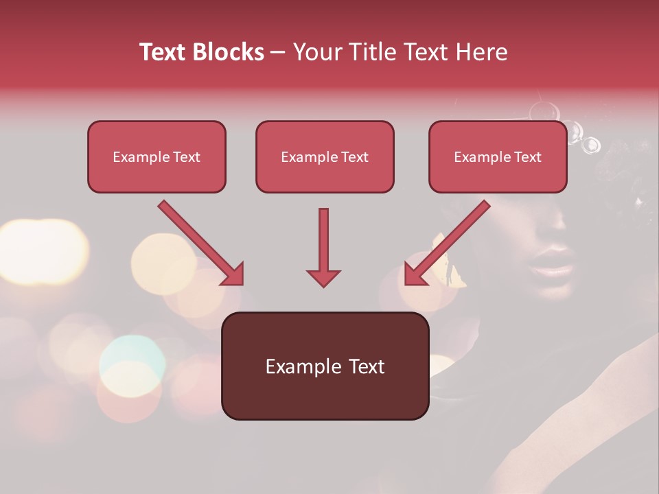 Portrait Artistic Girl PowerPoint Template