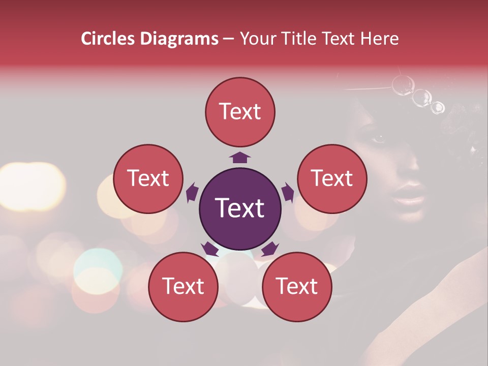 Portrait Artistic Girl PowerPoint Template