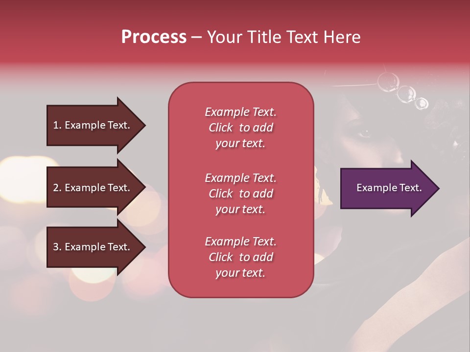 Portrait Artistic Girl PowerPoint Template