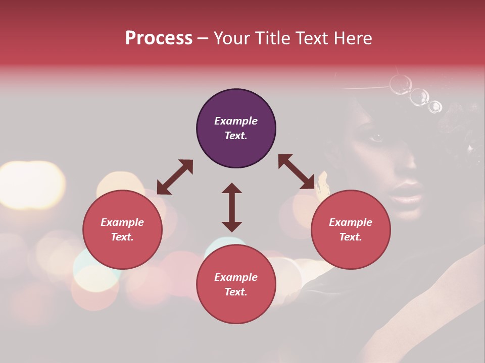 Portrait Artistic Girl PowerPoint Template