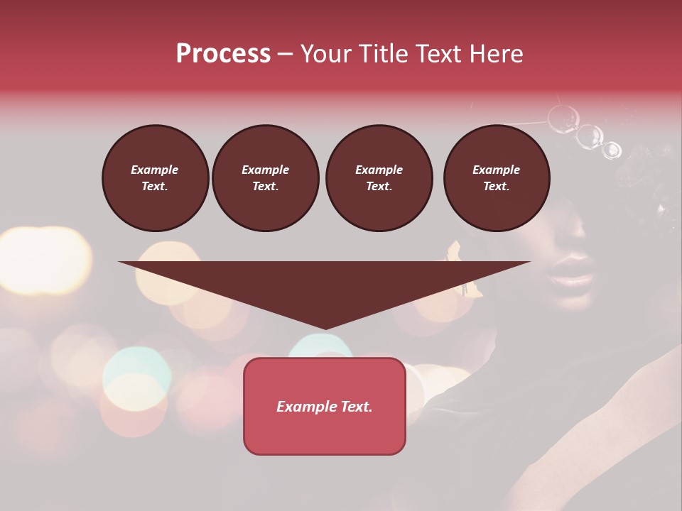 Portrait Artistic Girl PowerPoint Template