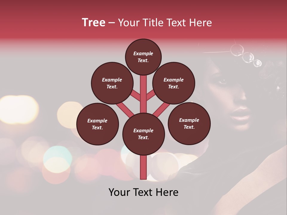 Portrait Artistic Girl PowerPoint Template