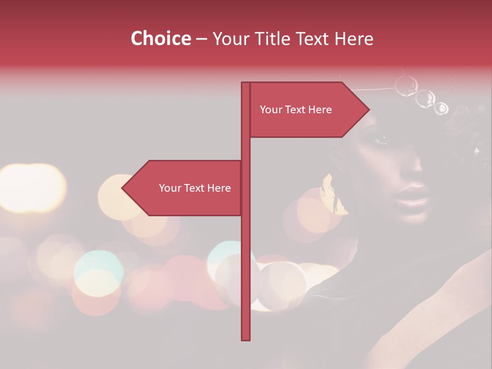 Portrait Artistic Girl PowerPoint Template