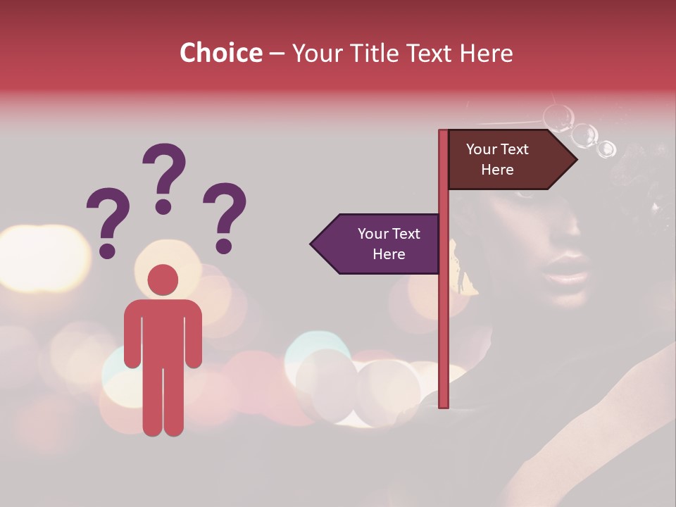 Portrait Artistic Girl PowerPoint Template