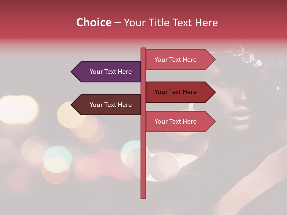 Portrait Artistic Girl PowerPoint Template