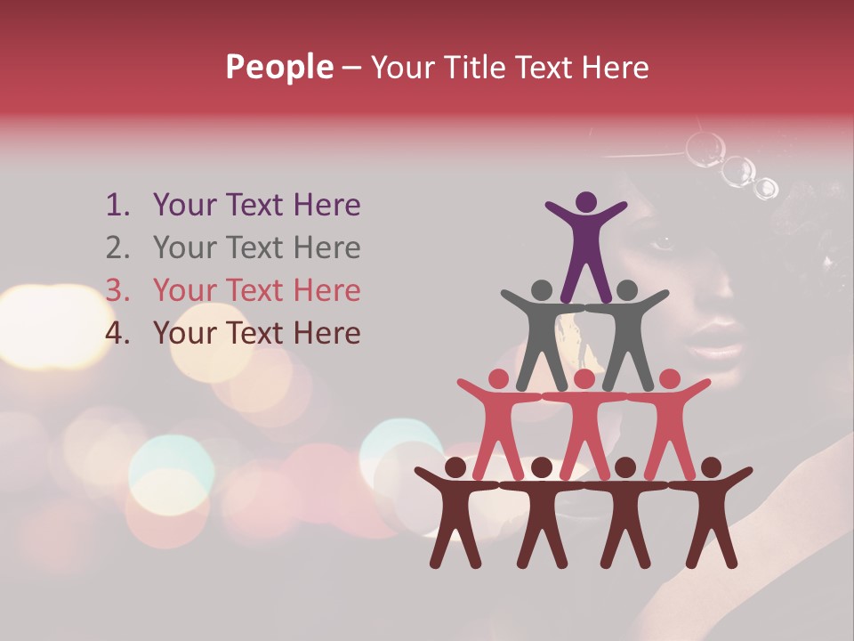 Portrait Artistic Girl PowerPoint Template