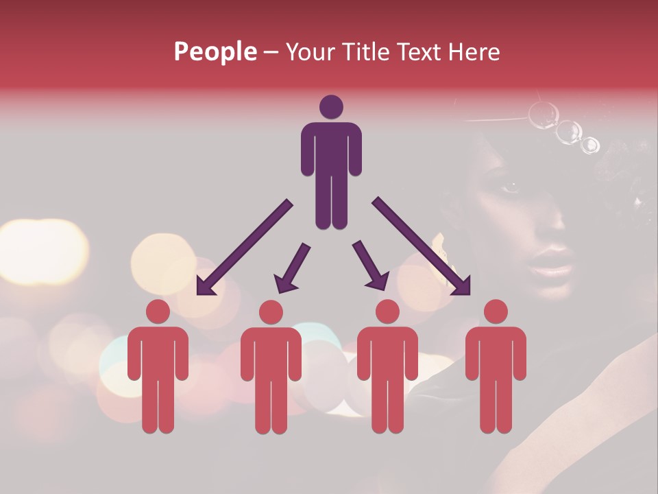 Portrait Artistic Girl PowerPoint Template