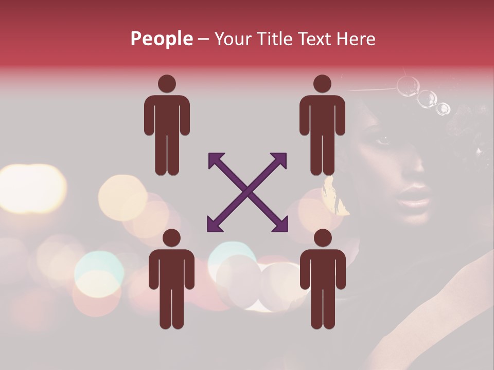 Portrait Artistic Girl PowerPoint Template