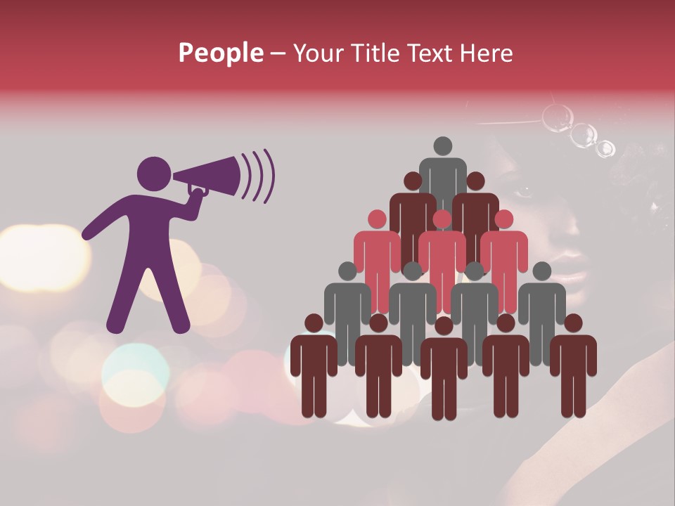 Portrait Artistic Girl PowerPoint Template