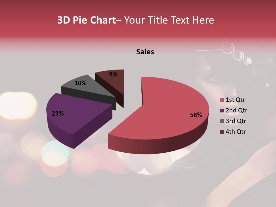 Portrait Artistic Girl PowerPoint Template