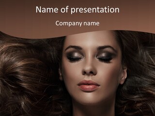 Portrait Graceful Style PowerPoint Template