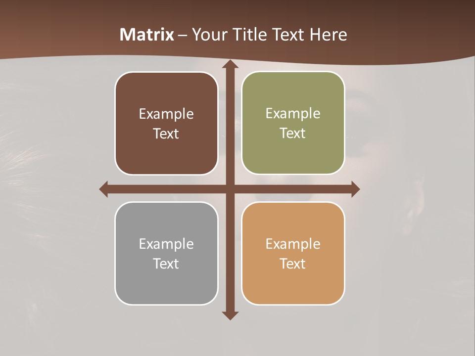 Portrait Graceful Style PowerPoint Template