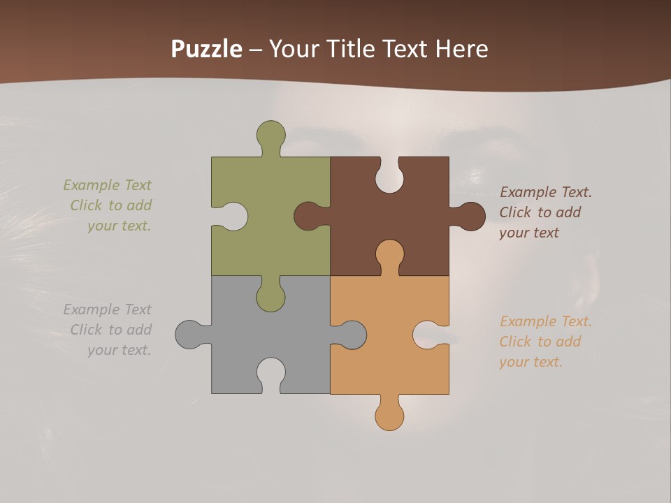 Portrait Graceful Style PowerPoint Template