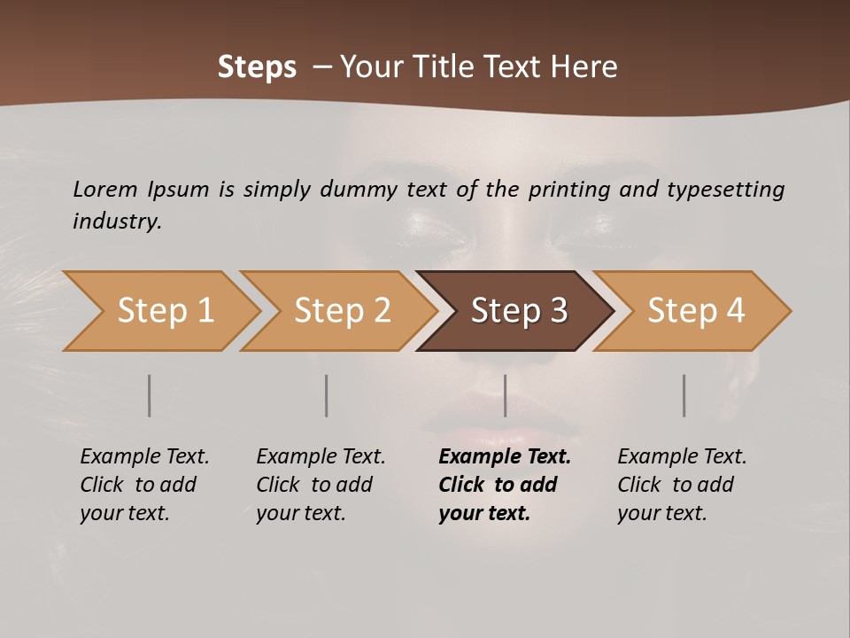 Portrait Graceful Style PowerPoint Template