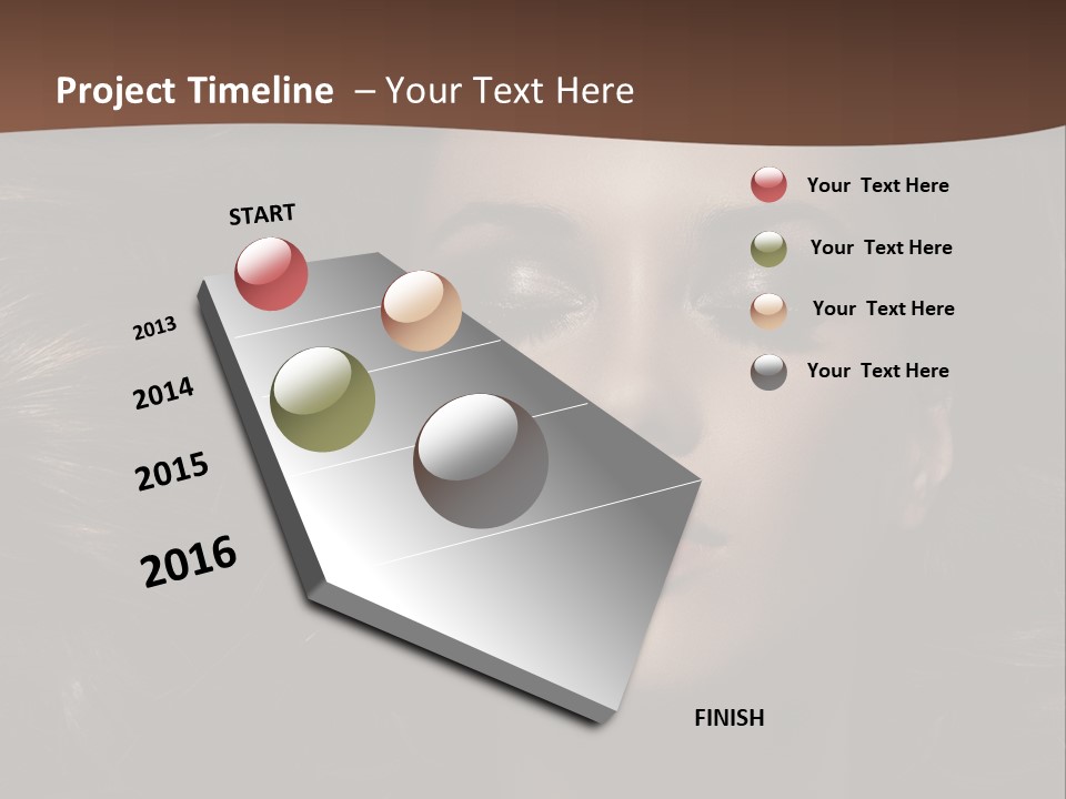 Portrait Graceful Style PowerPoint Template