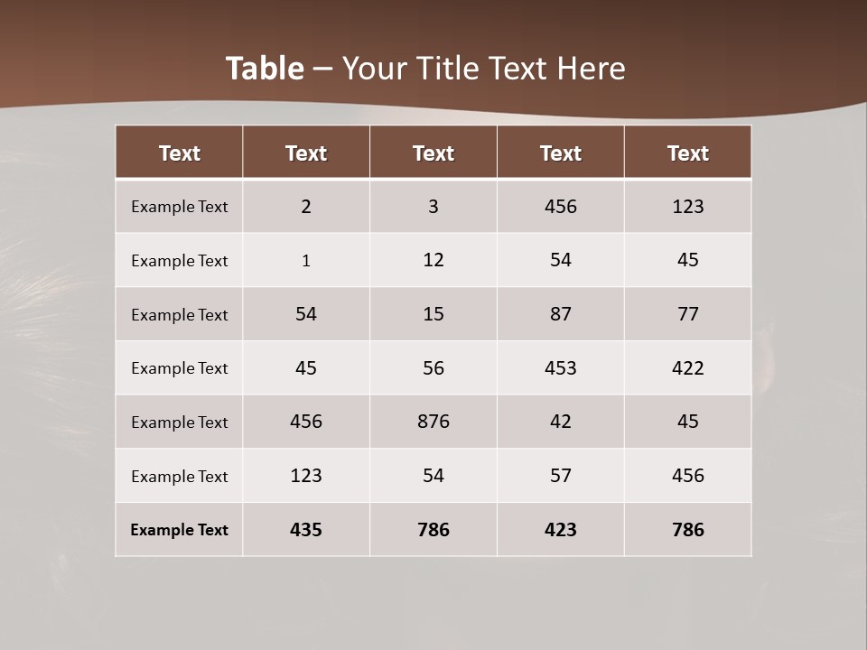Portrait Graceful Style PowerPoint Template