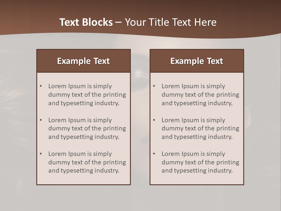 Portrait Graceful Style PowerPoint Template
