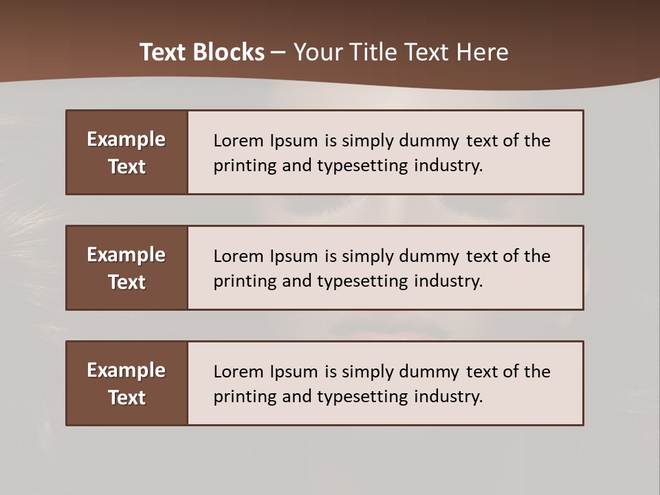 Portrait Graceful Style PowerPoint Template