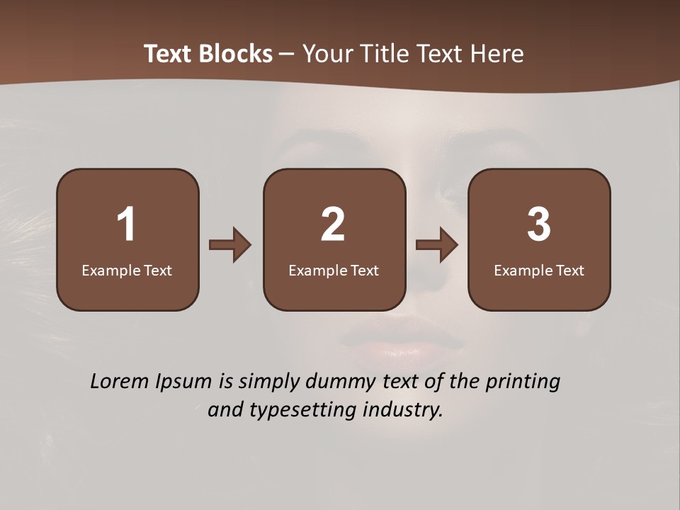 Portrait Graceful Style PowerPoint Template