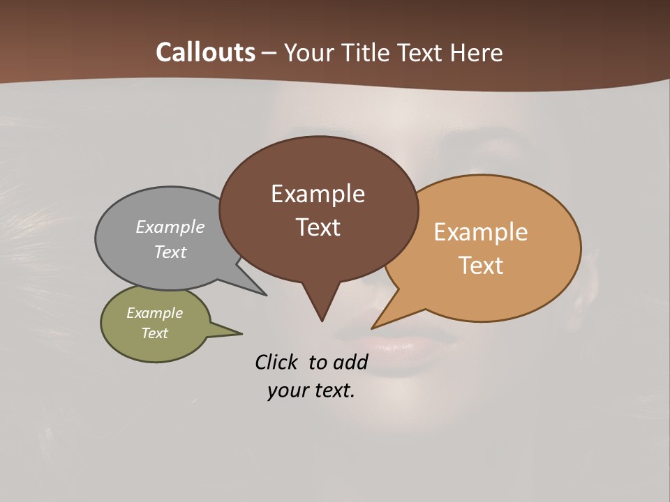 Portrait Graceful Style PowerPoint Template