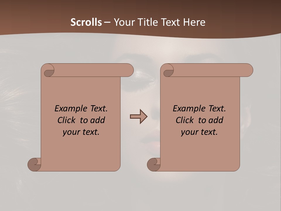 Portrait Graceful Style PowerPoint Template