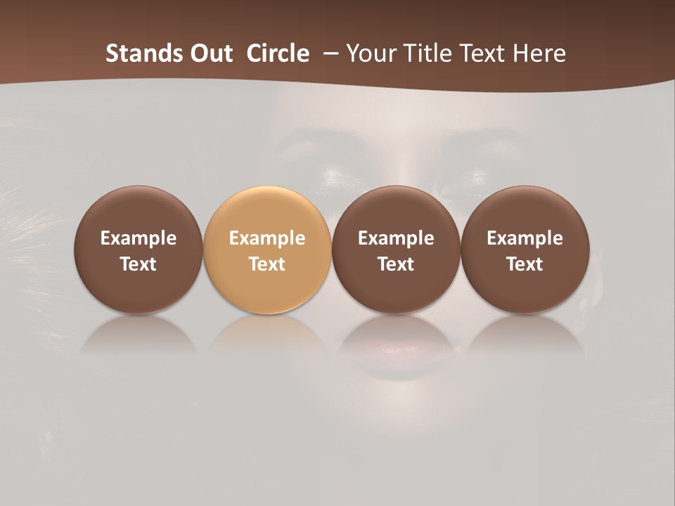 Portrait Graceful Style PowerPoint Template