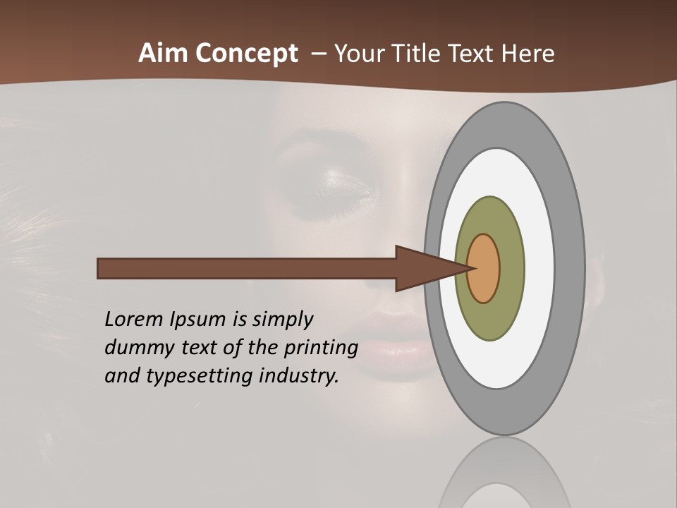 Portrait Graceful Style PowerPoint Template