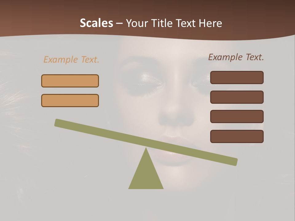 Portrait Graceful Style PowerPoint Template