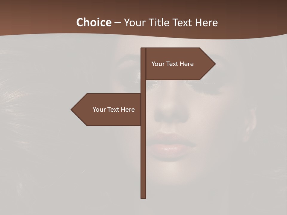 Portrait Graceful Style PowerPoint Template