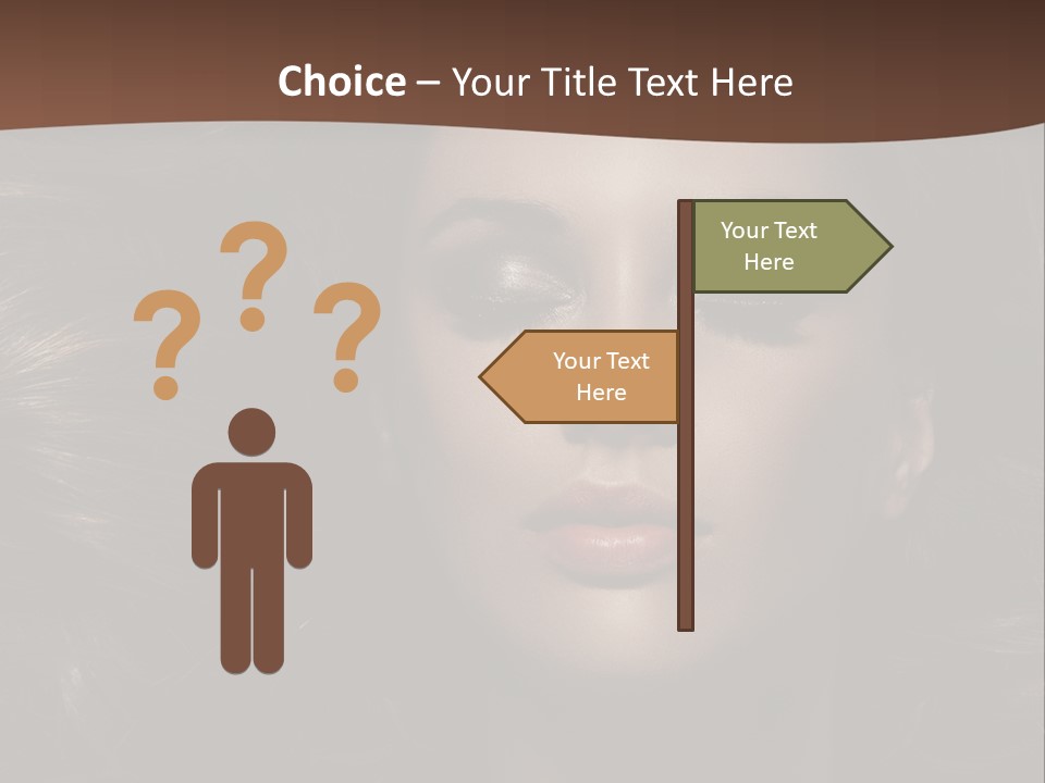 Portrait Graceful Style PowerPoint Template