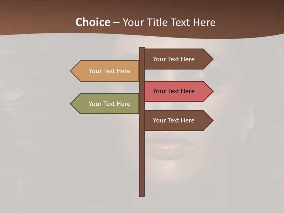 Portrait Graceful Style PowerPoint Template